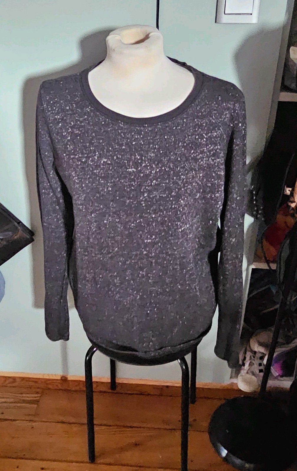 Scotch &Soda glitter trui, Zwart, Maat 42/44 (L), Scotch & Soda, Ophalen of Verzenden