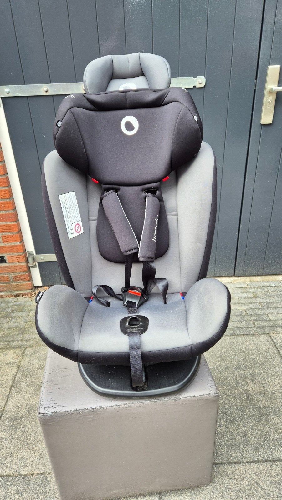 Lionelo Bastiaan Autostoel 0-36 kg Draaibaar Zwart/Grijs, Kinderen en Baby's, Autostoeltjes, Ophalen, Zo goed als nieuw