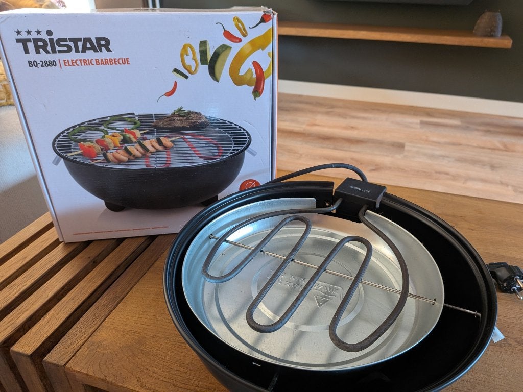Tristar BQ-2880 Elektrische Barbecue - Nieuw in doos, Minder dan 50 cm, Verzenden, Zwart, Nieuw
