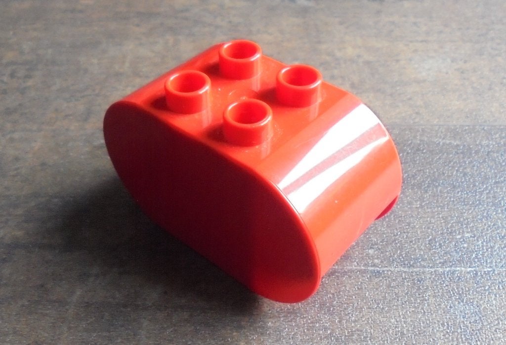 Lego Duplo Brick 2x4x2 Rounded Ends (zie foto's) 30, Ophalen of Verzenden, Gebruikt, Losse stenen, Duplo