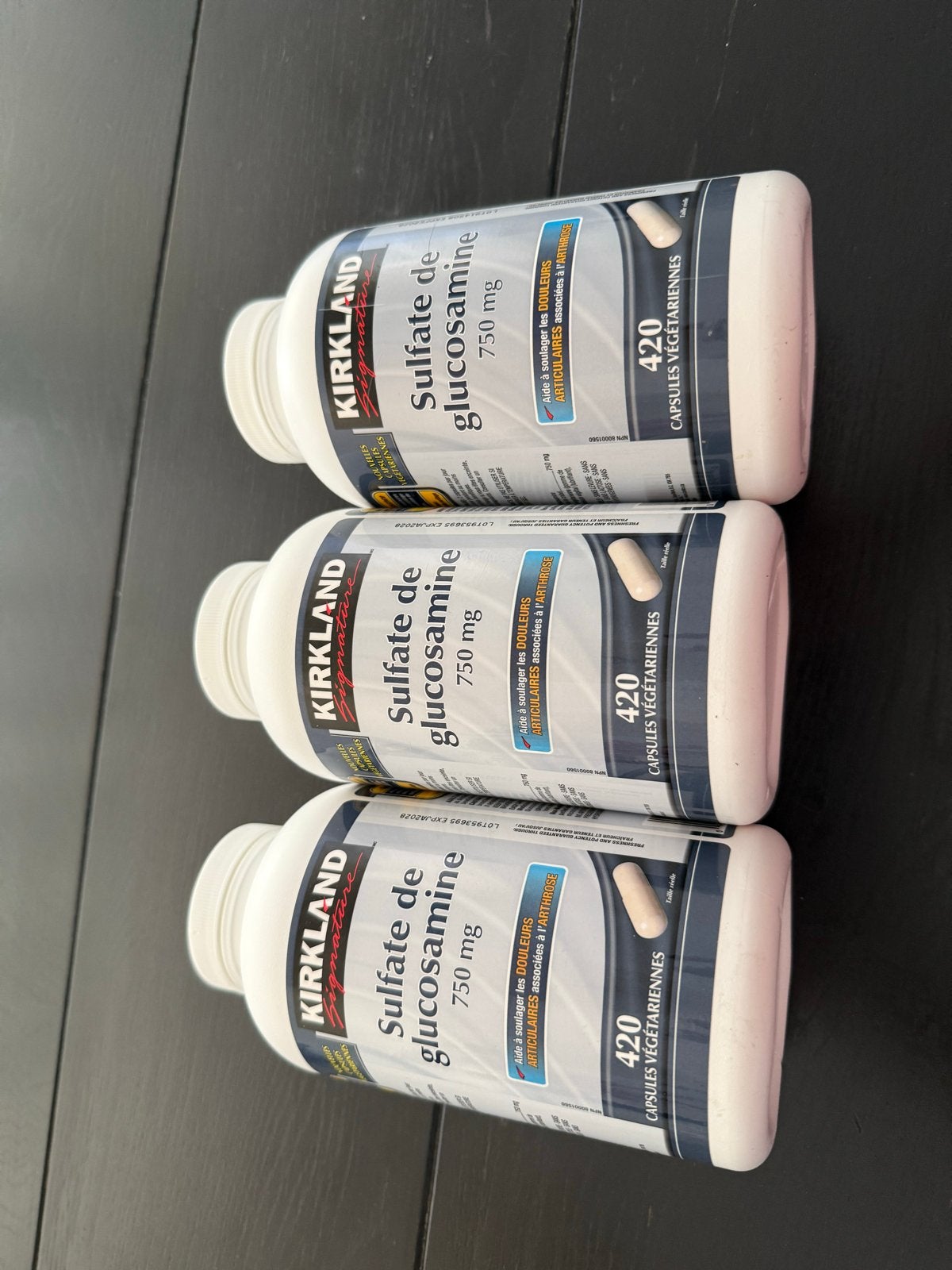 Kirkland Glucosamine Sulfaat 750mg - 3x420 capsules, Ophalen of Verzenden, Nieuw, Overige typen