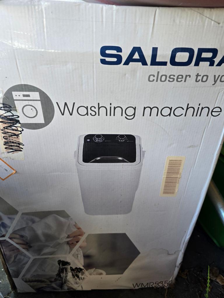 Mini wasmachine /  
Camping wasmachine, Ophalen, Tafel- of Grondventilator, Minder dan 60 m³, 1 snelheid