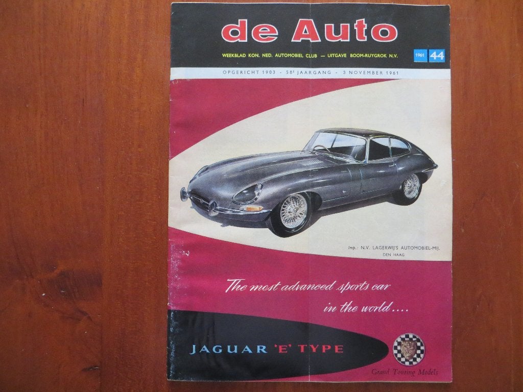 De Auto nr. 44 1961 Salon Turijn: Fiat, Maserati, Triumph ea, Ophalen of Verzenden, Zo goed als nieuw, Ford