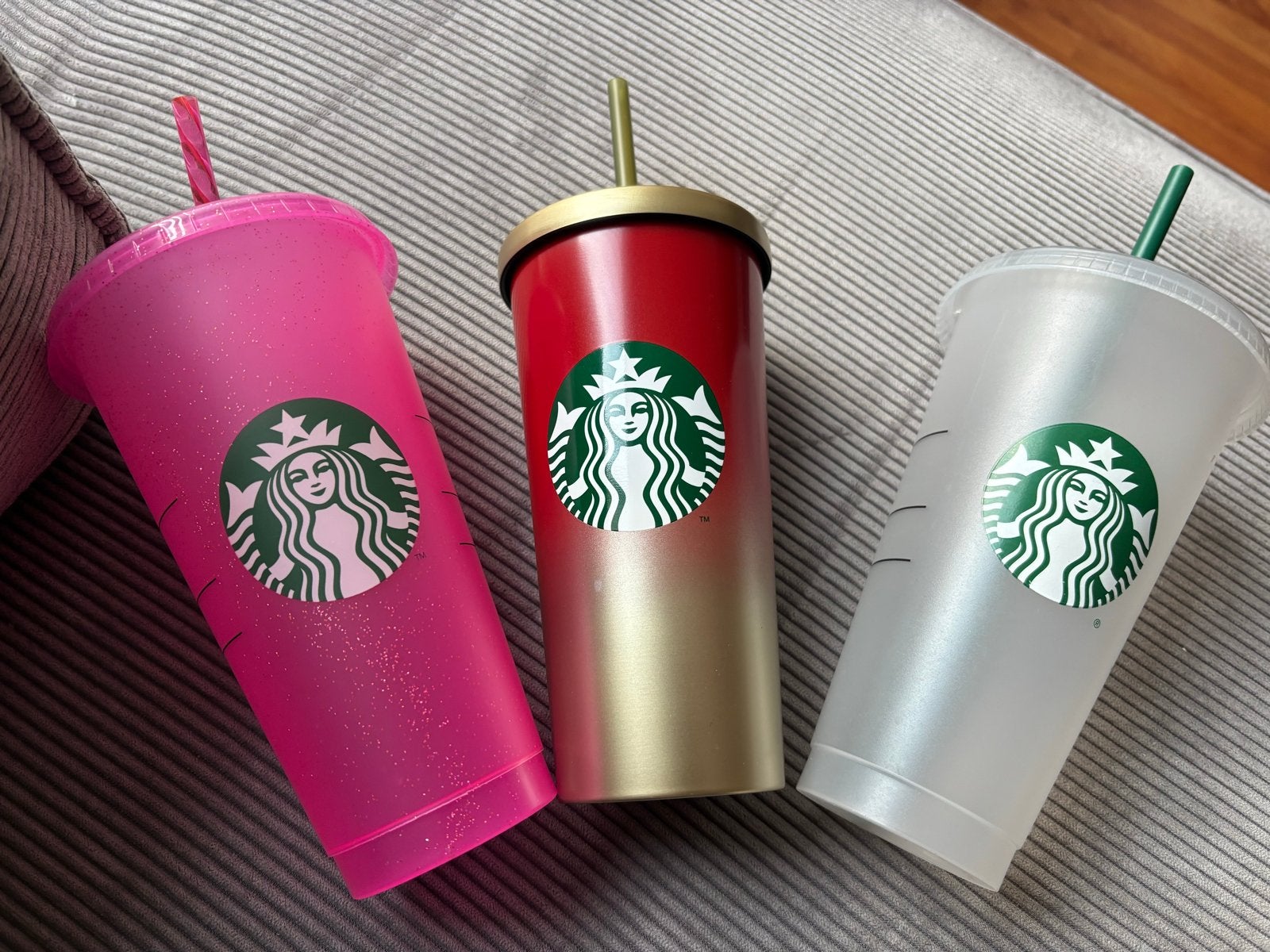 Starbucks herbruikbare bekers - 3 stuks, Overige typen, Kunststof, Nieuw, Ophalen of Verzenden