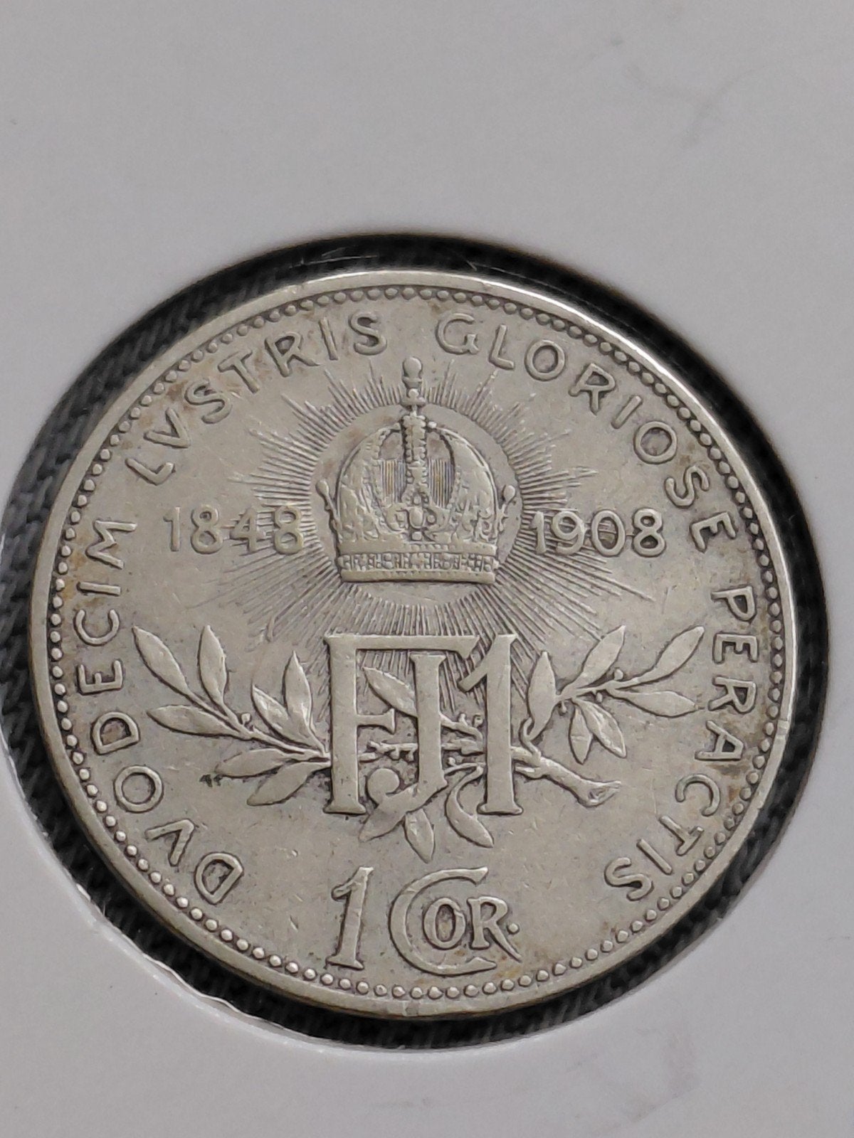 Oostenrijk 1 Corona 1908 Franz Joseph I  - Zilver, Verzenden, Oostenrijk, Losse munt, Zilver
