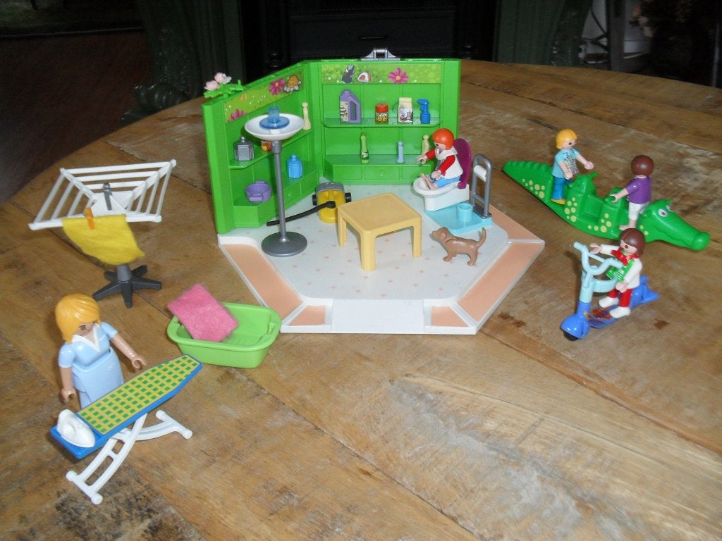 Playmobil bezig met de was, kinderen lekker buiten set no 22, Ophalen of Verzenden, Zo goed als nieuw