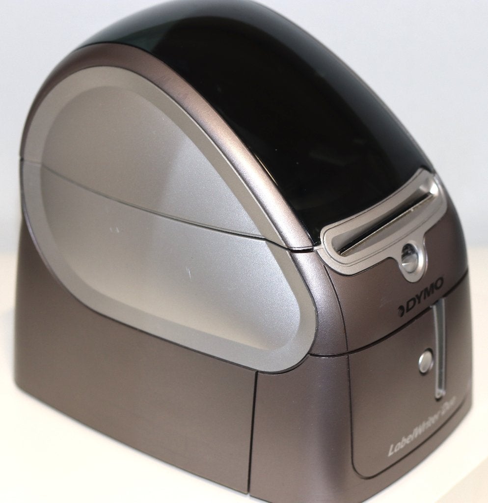 Dymo LabelWriter Duo labelprinter + adapter en rol etiketten, Computers en Software, Ophalen of Verzenden, Zo goed als nieuw, Etiket