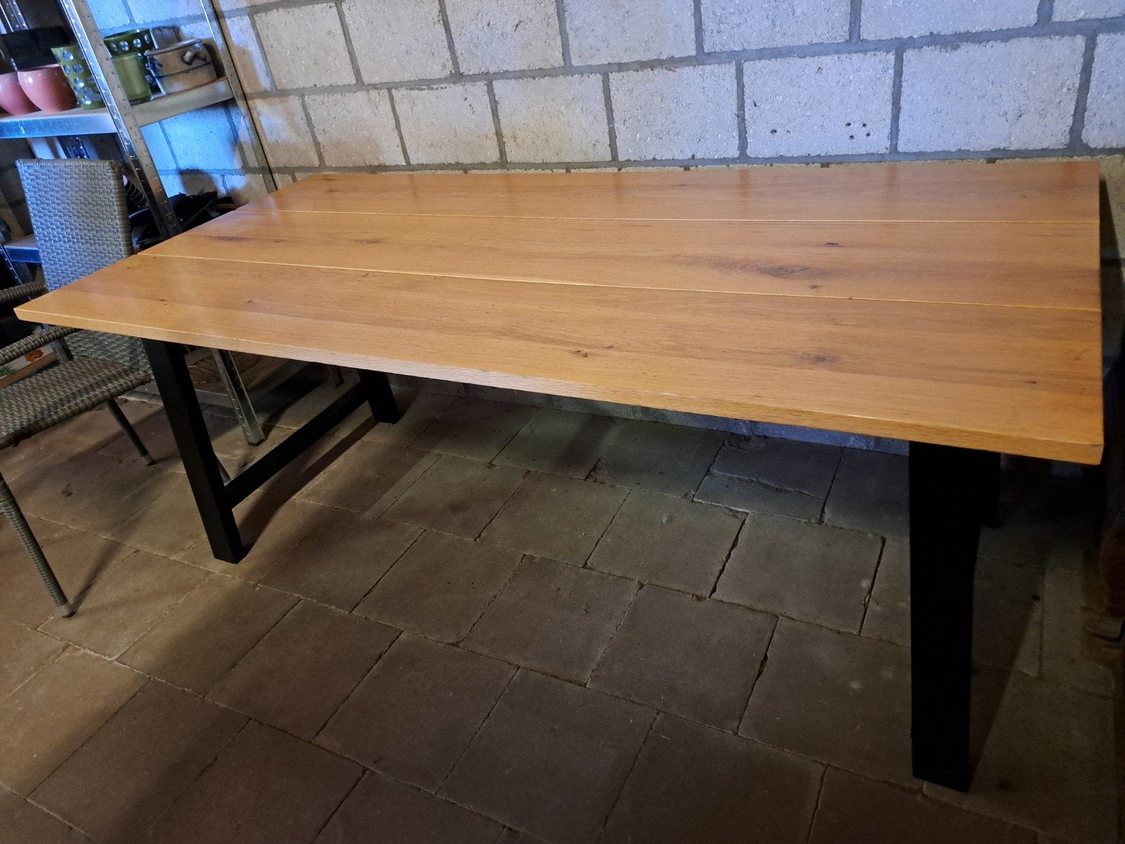 Eettafel, Ophalen, Zo goed als nieuw, Rechthoekig, 50 tot 100 cm