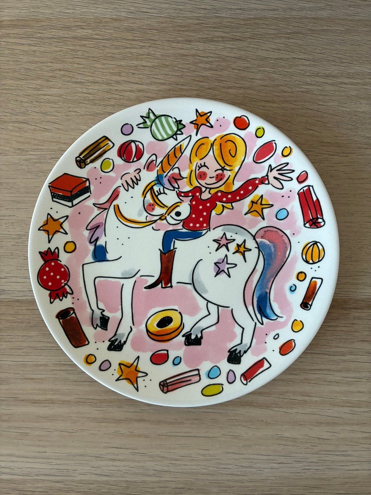 Blond amsterdam gebaksbordje 18cm, Ophalen, Overige typen, Zo goed als nieuw, Aardewerk