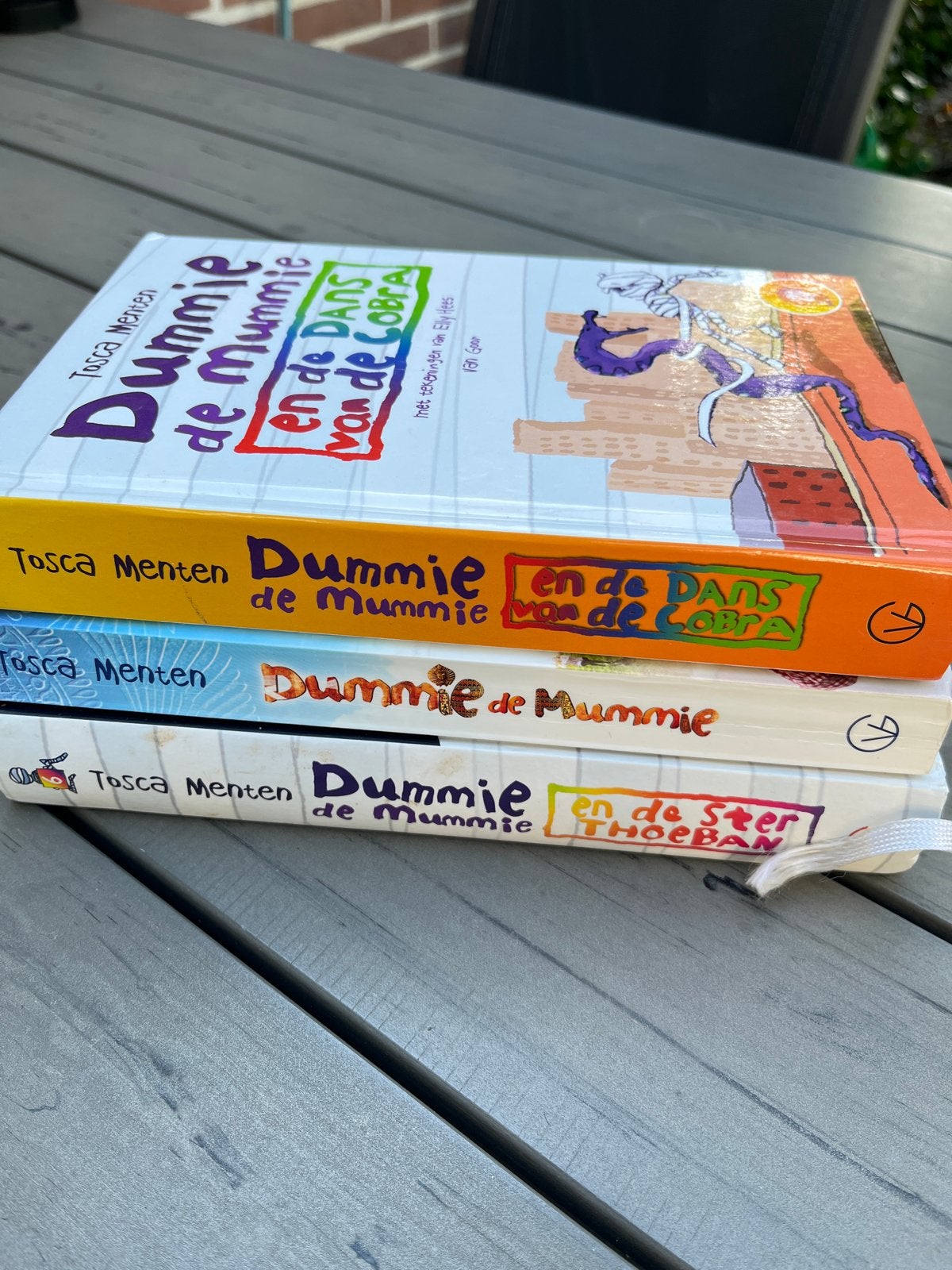 3 Delen Dummie de Mummie boekenreeks, Ophalen of Verzenden, Gelezen, Fictie