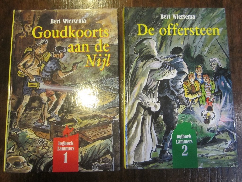 Bert Wiersema Logboek Lammers 1,2 Offersteen/Goudkoorts Nijl, Boeken, Ophalen of Verzenden, Zo goed als nieuw