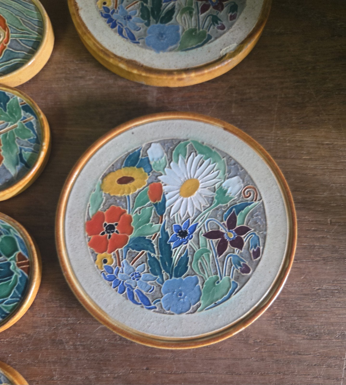 Westraven cloisonne onderzetters, Ophalen of Verzenden