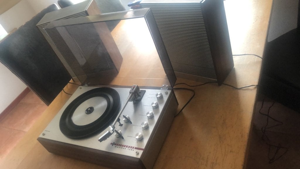 ZEER MOOIE TELEFUNKEN PLATENSPELER TYPE 1080, Ophalen of Verzenden, Zo goed als nieuw, Overige merken