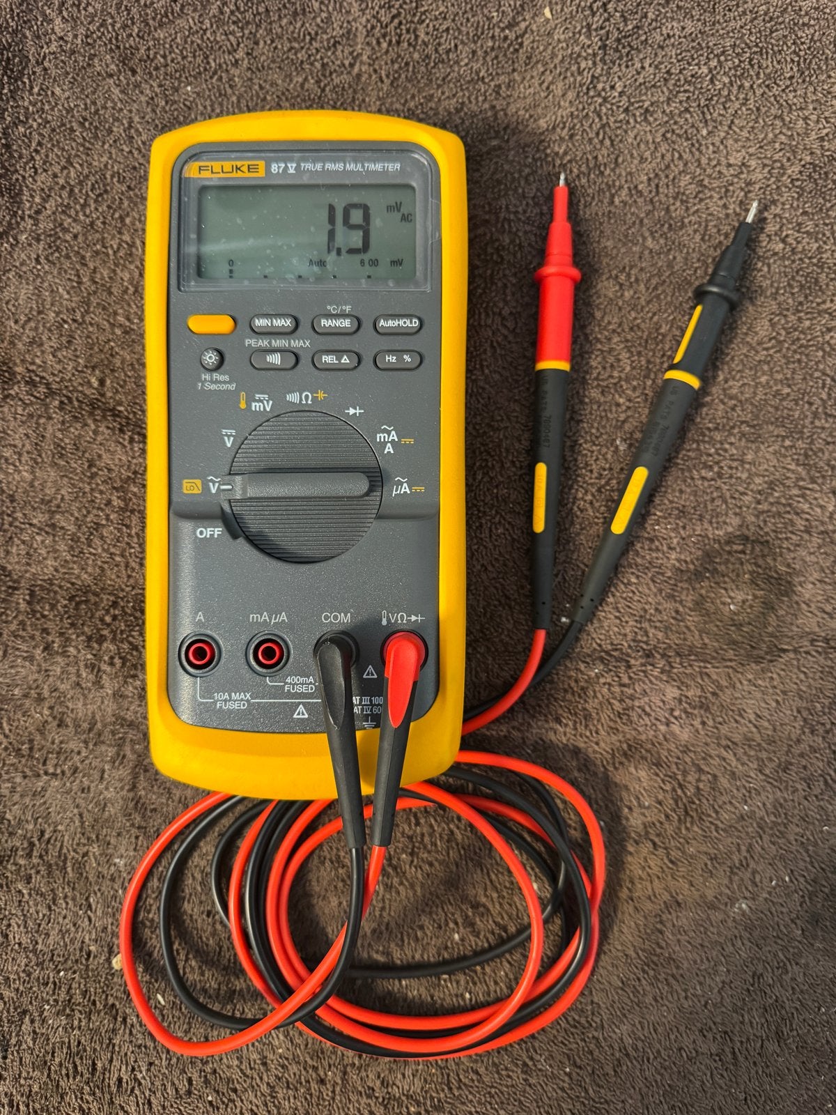 Fluke 87V True RMS Multimeter - Zo goed als nieuw, Ophalen of Verzenden, Zo goed als nieuw, Multimeter