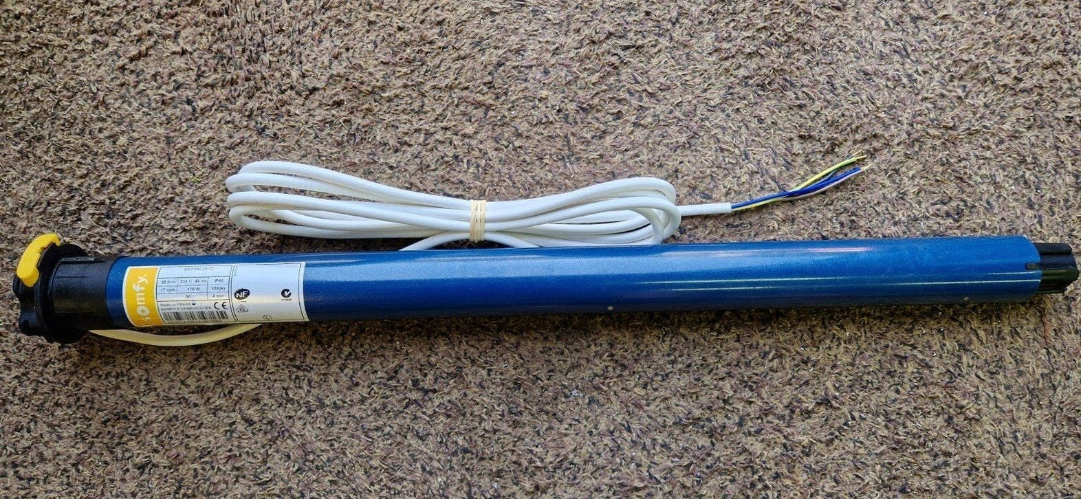Krachtige rolluik motor .25 NM, Doe-het-zelf en Verbouw, Rolluiken, Ophalen of Verzenden, Wit, Minder dan 100 cm, 200 cm of meer