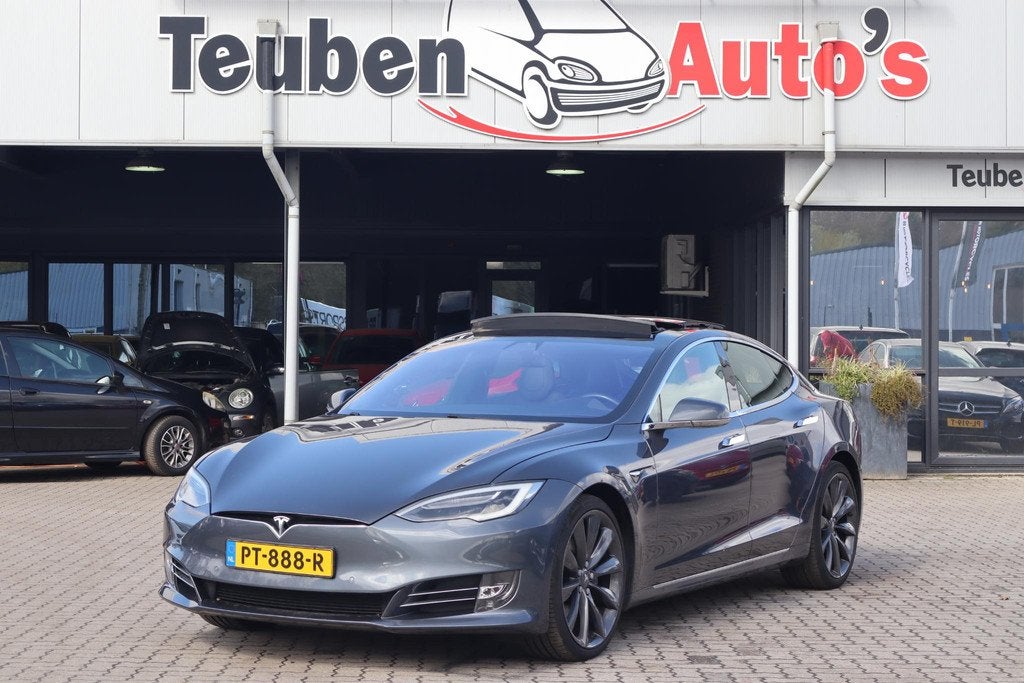 Tesla Model S 75D Base SOH 89% | Elek panoramadak | Climate, Auto's, Stof, Gebruikt, Model S, 490 km