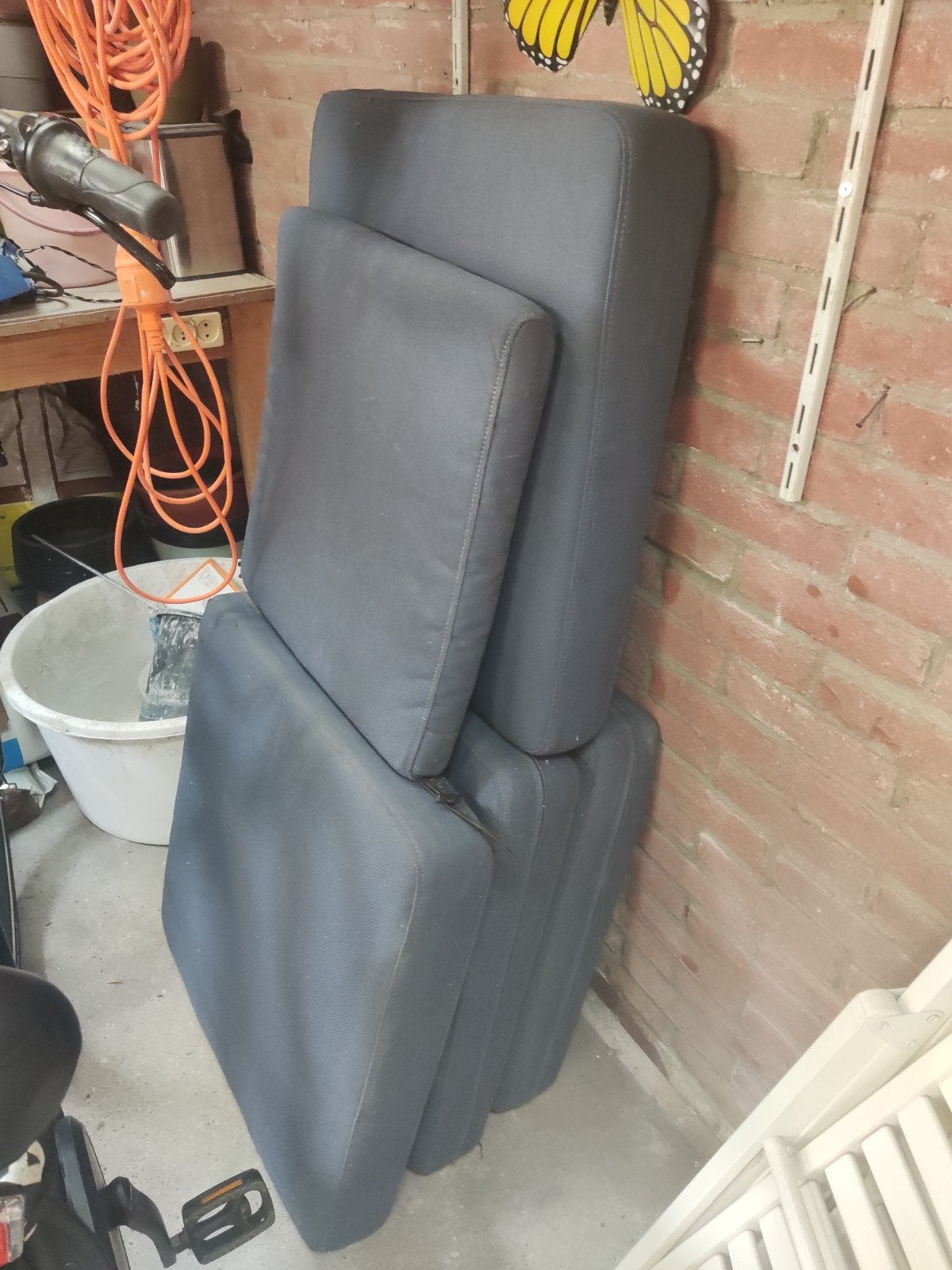 IKEA Tuinkussens blauw - 4x 62x62, 1x 50x50, Tuin en Terras, Tuinmeubel-accessoires, Ophalen