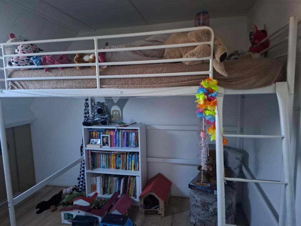 IKEA 2-persoons hoogslaper met matras, Ophalen, Gebruikt, Hoogslaper, Tweepersoons