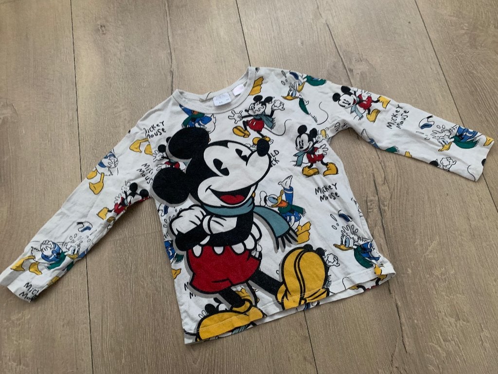 Mickey Zara shirt draagmaat 86/92, Kinderen en Baby's, Ophalen of Verzenden, Zara, Jongetje, Shirtje of Longsleeve