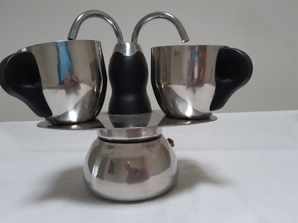 Espresso inductie percolator camping 2 kopjes, op campinggaz, Ophalen of Verzenden, Zo goed als nieuw