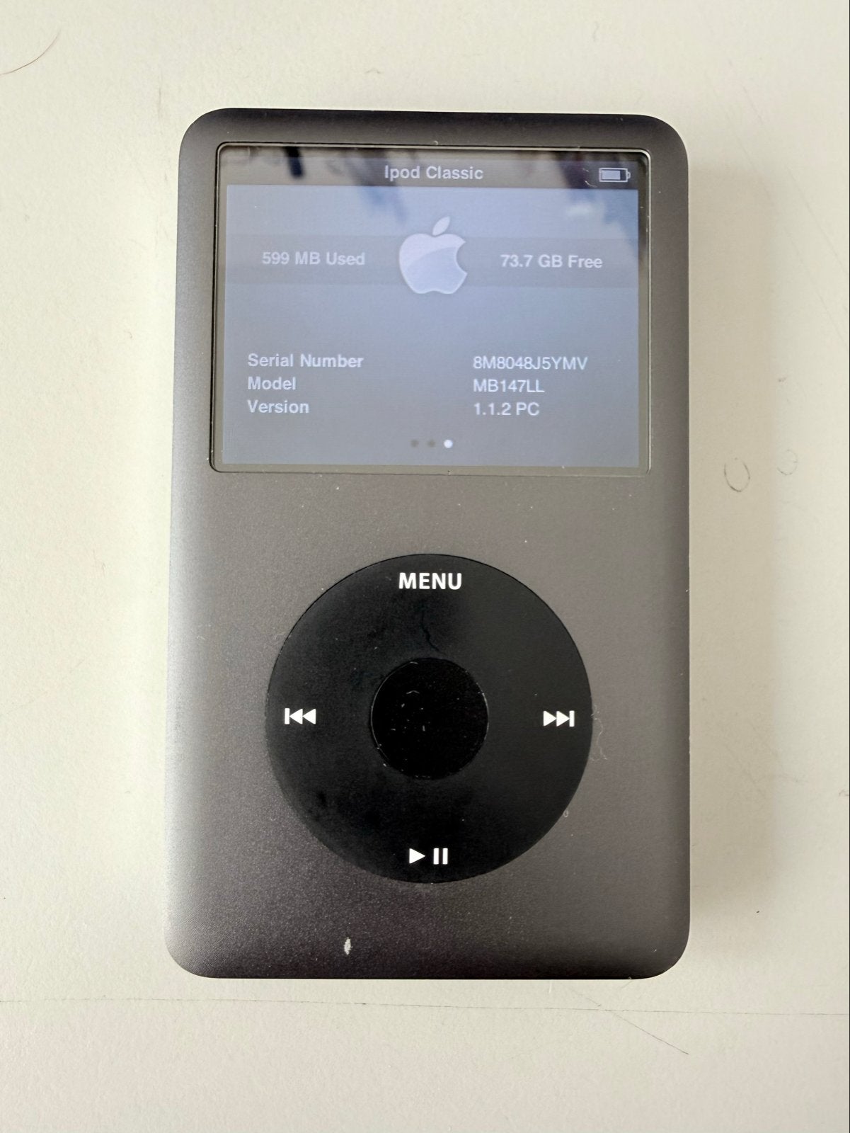 iPod Classic 80GB - Nieuwe accu, gepolijste achterkant, 40 GB en meer, Gebruikt, Classic, .