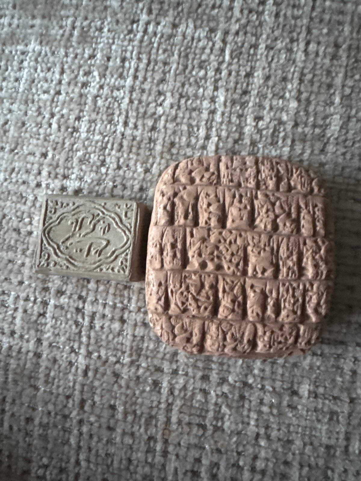 3D Mesopotamisch kleitablet en gebedssteen, Ophalen of Verzenden