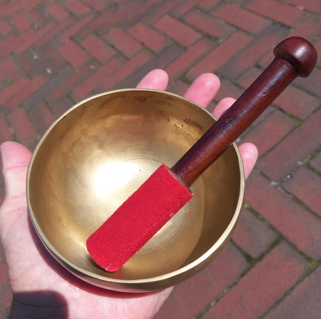 Klankschaal tussen 250 en 300 gram met klopper, Muziek en Instrumenten, Percussie, Ophalen of Verzenden, Nieuw, Overige soorten