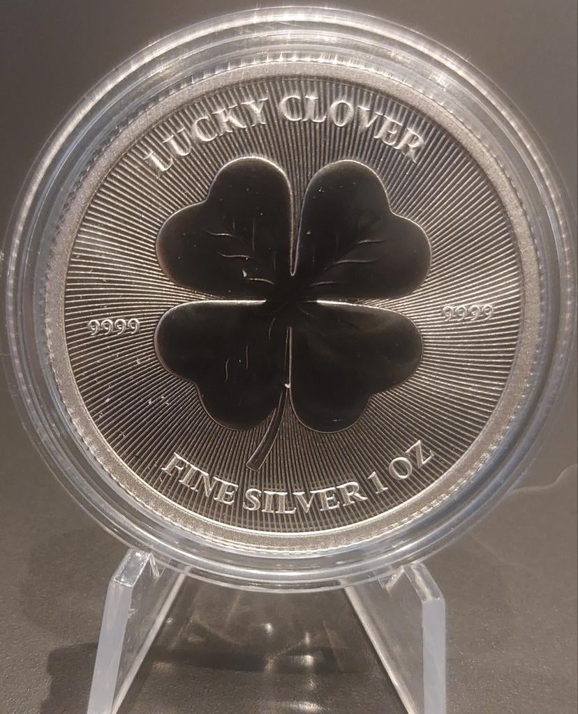 1 oz Zilveren Lucky Clover Munt - Niue 2023, Verzenden