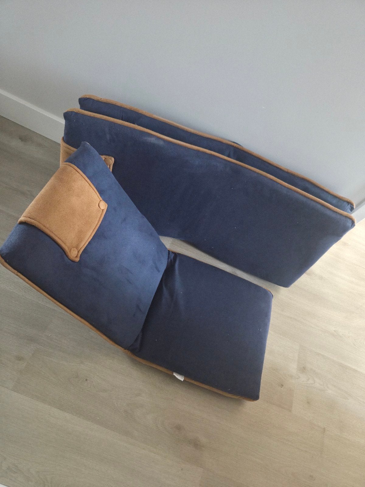 Verstelbare Zitstoel - 5 standen - Blauw/Bruin, Ophalen of Verzenden, Gebruikt, Blauw, Overige typen