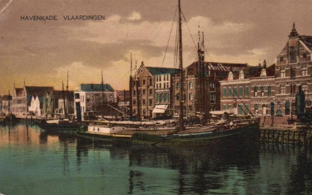 Vlaardingen Havenkade 1923., Ophalen, 1920 tot 1940, Gelopen, Zuid-Holland