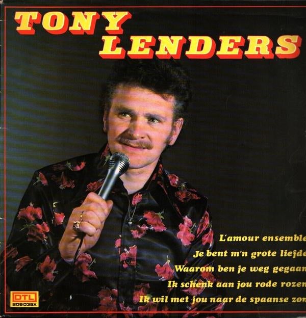 Tony Lenders ‎  Tony Lenders  lp, Gebruikt, Levenslied of Smartlap, 12 inch, Inclusief binnenhoes