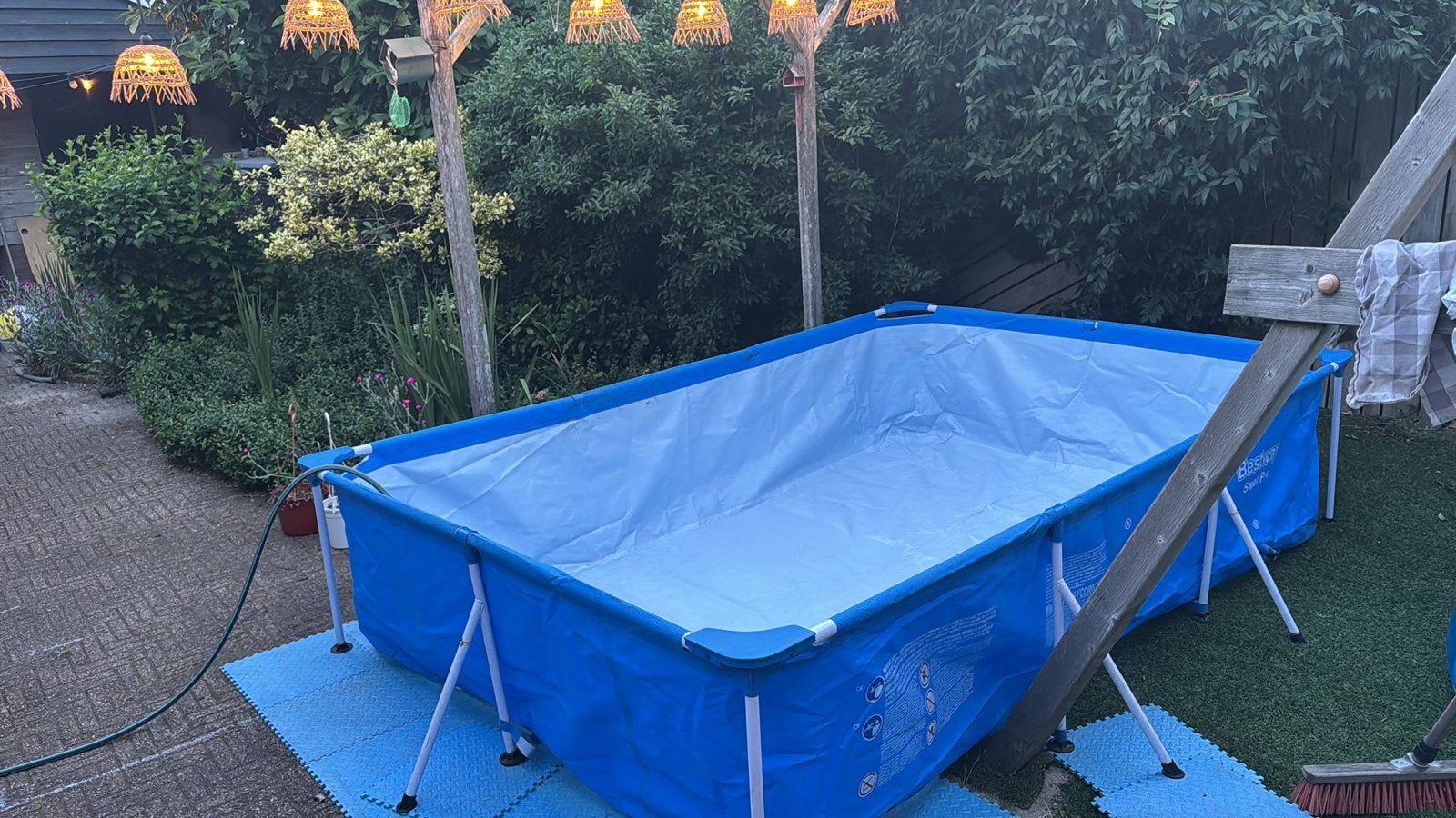 Bestway zwembad 3x2m met overkapping, zand- en zoutpomp, Ophalen, Gebruikt, Opzetzwembad, 200 tot 400 cm