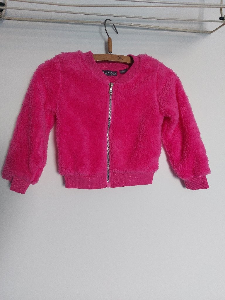 Nieuw roze, bont vestje, mt 98/104, Ophalen of Verzenden, Nieuw, Meisje, Trui of Vest