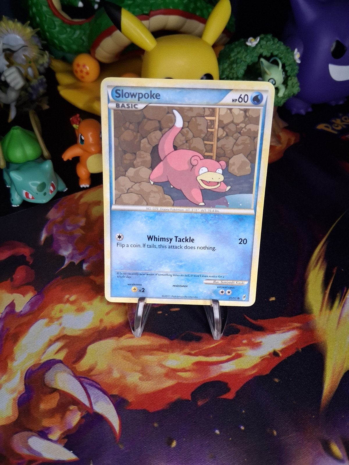 Pokémon Kaart: Slowpoke (Basic, HP 60), Ophalen of Verzenden, Zo goed als nieuw, Losse kaart