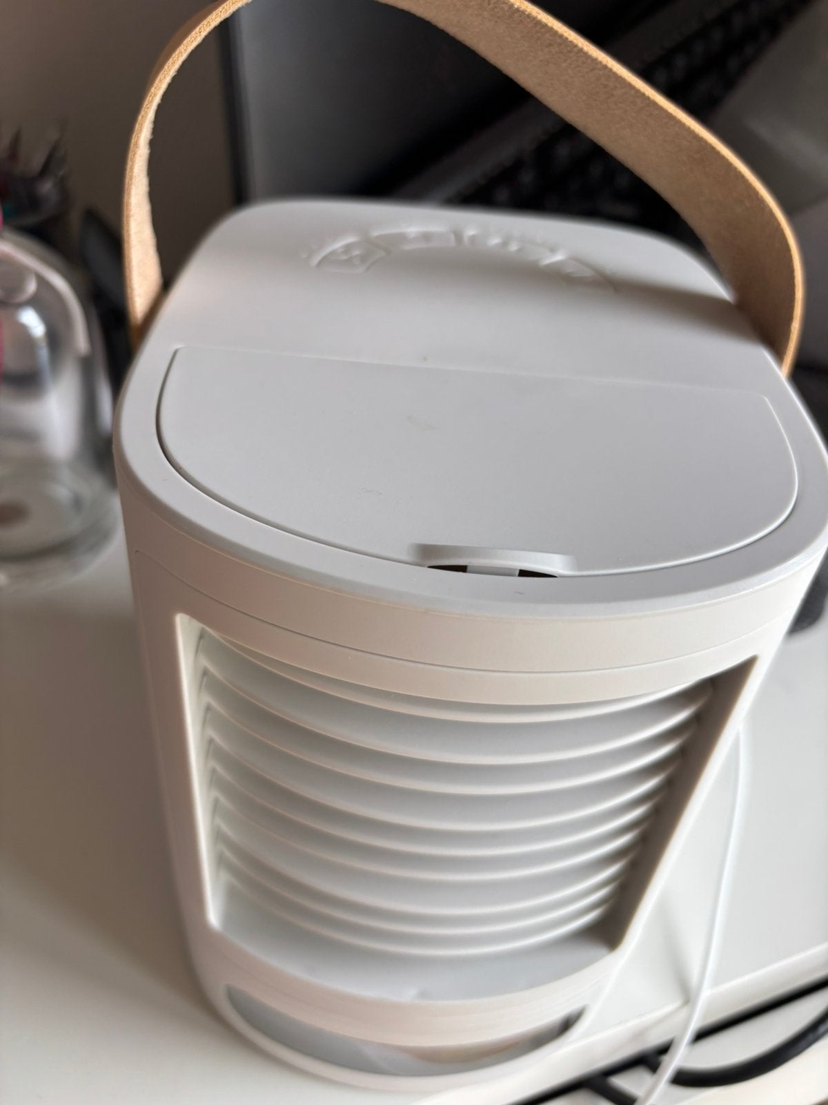2 Kleine ventilator zwart en wit, Ophalen, Tafelventilator