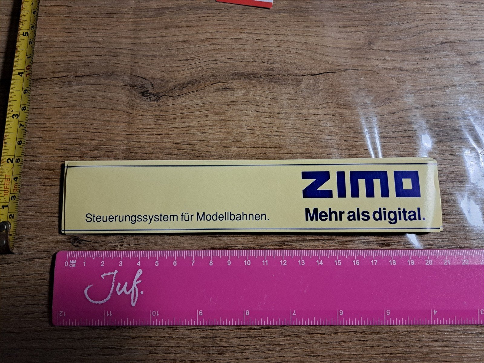Sticker ZIMO Mehr als digital modellbahnen, Ophalen of Verzenden, Zo goed als nieuw, Merk