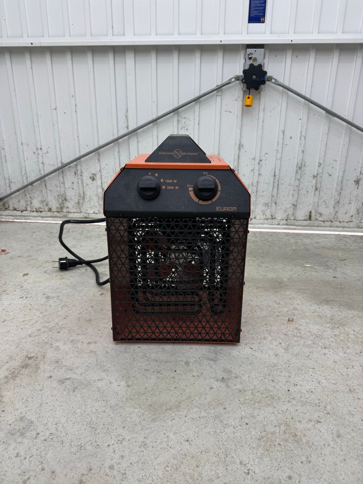 Eurom Heater 1500W/3000W - Krachtige Elektrische Kachel, Doe-het-zelf en Verbouw, Gebruikt, Minder dan 30 cm, Kachel, Minder dan 60 cm