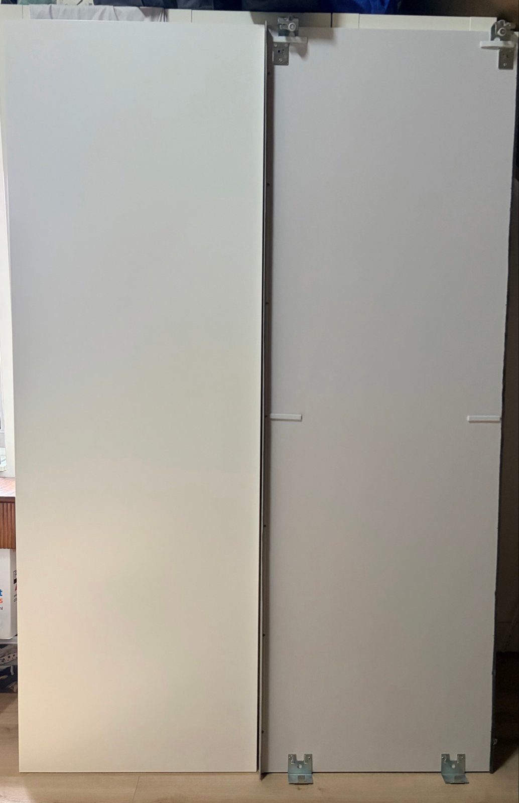 IKEA Pax Schuifdeuren Wit (2x 75x236cm) incl. rails, Gebruikt, 100 tot 150 cm, 200 cm of meer, Ophalen of Verzenden