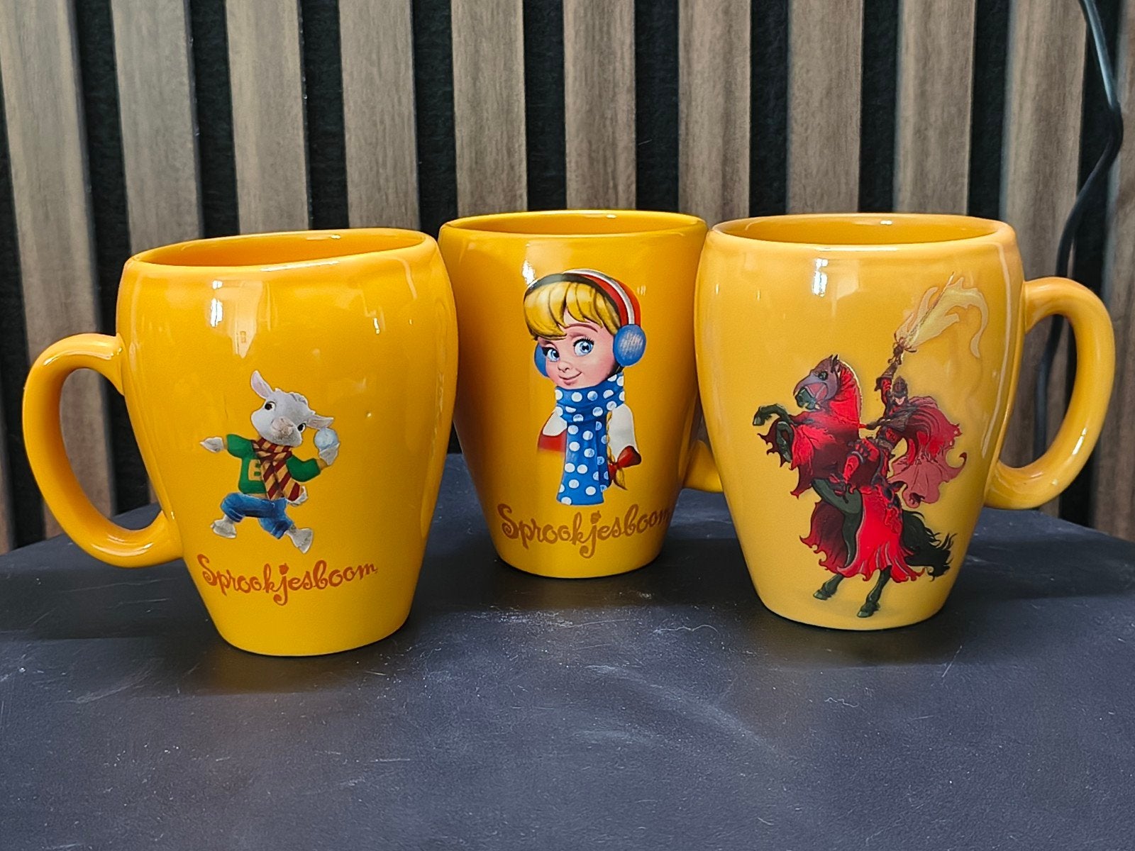 3 Efteling Chocomel mokken, Ophalen of Verzenden, Gebruiksvoorwerp