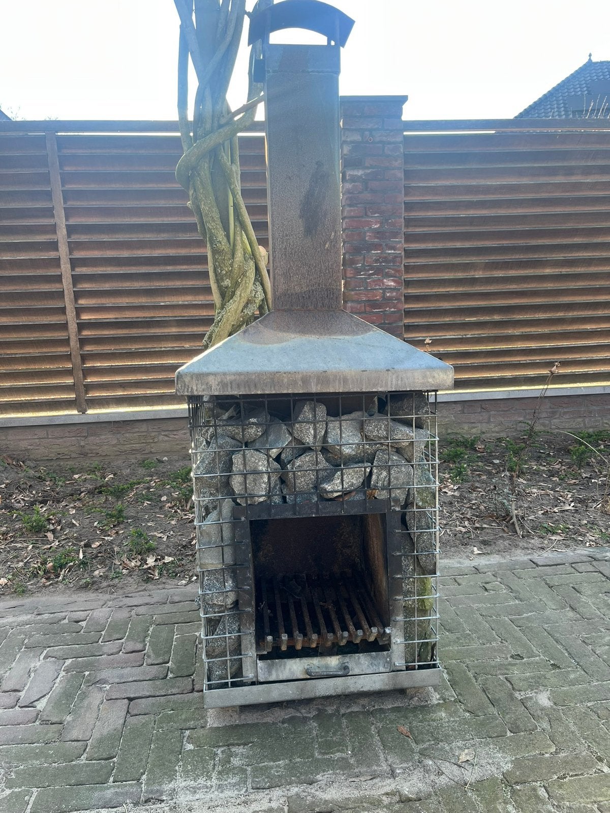 Terrashaard tuinkachel terraslach, Tuin en Terras, Ophalen, Gebruikt