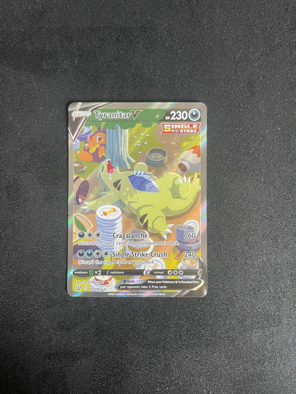 Tyranitar V alt art- Pokemon kaarten, Hobby en Vrije tijd, Verzamelkaartspellen | Pokémon, Ophalen of Verzenden, Nieuw, Losse kaart