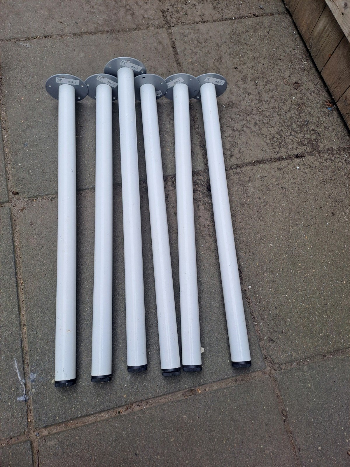 6x IKEA ADILS Tafelpoten Wit - 70 cm lang, Huis en Inrichting, Tafelonderdelen, Ophalen of Verzenden