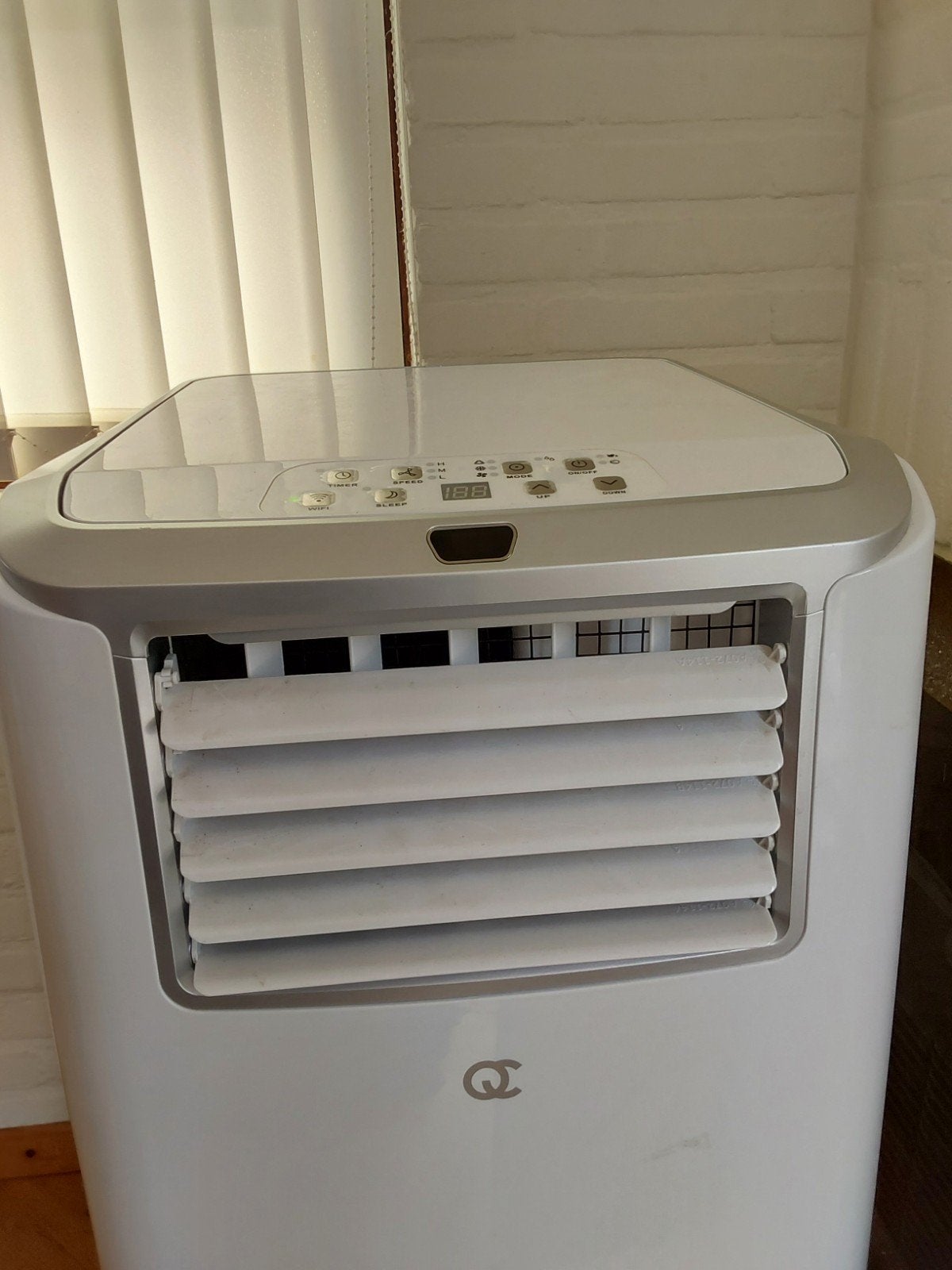 Erco mobiele , airco met koeler en afvoer, Witgoed en Apparatuur, Airco's, Ophalen, Gebruikt, Minder dan 60 m³, 3 snelheden of meer
