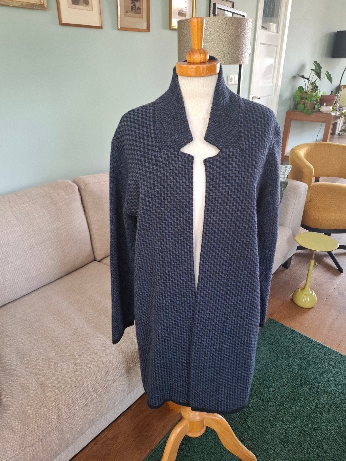 wollen vest van Kate laltramoda maat M, Kleding | Dames, Maat 38/40 (M), Blauw, Ophalen of Verzenden, Zo goed als nieuw