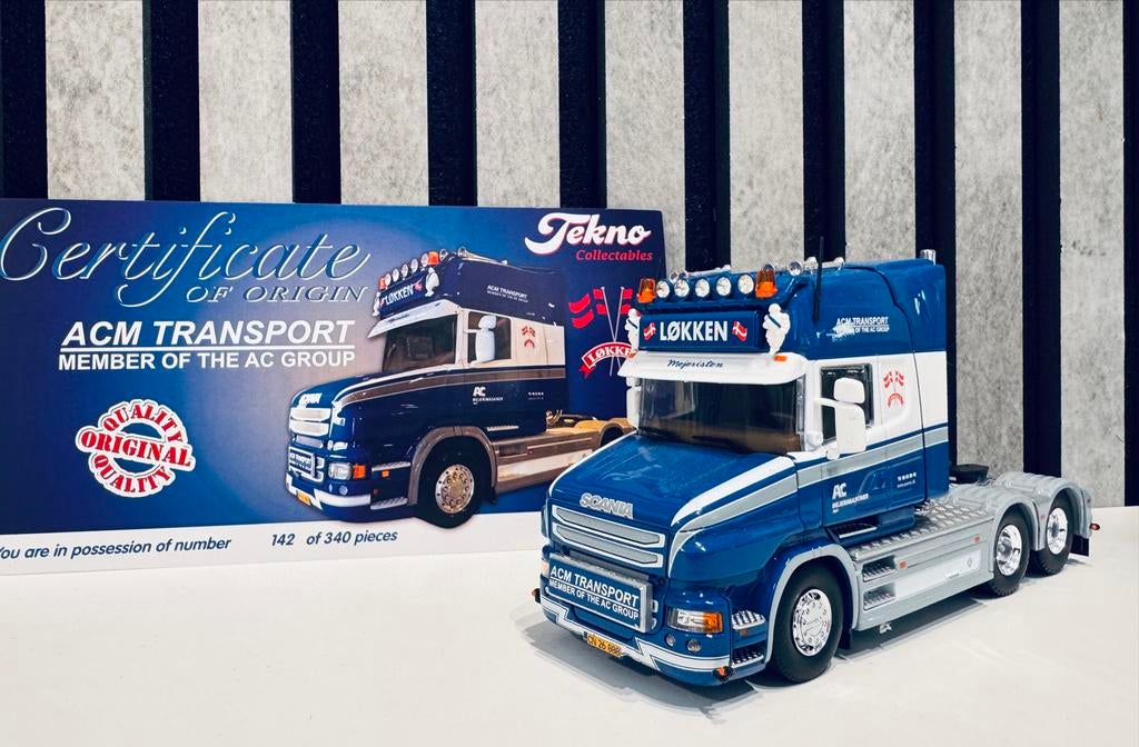 Mejeri Maskiner AC "LØKKEN" Denmark 2022 Tekno 1:50 (82095), Ophalen of Verzenden, Zo goed als nieuw, Bus of Vrachtwagen, Tekno
