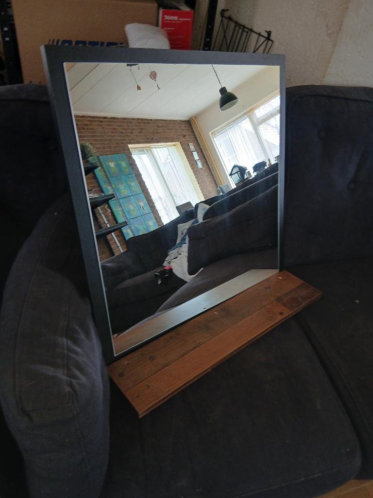 Badkamer spiegel, Huis en Inrichting, Woonaccessoires | Spiegels, Ophalen, Nieuw, Rechthoekig, Minder dan 100 cm