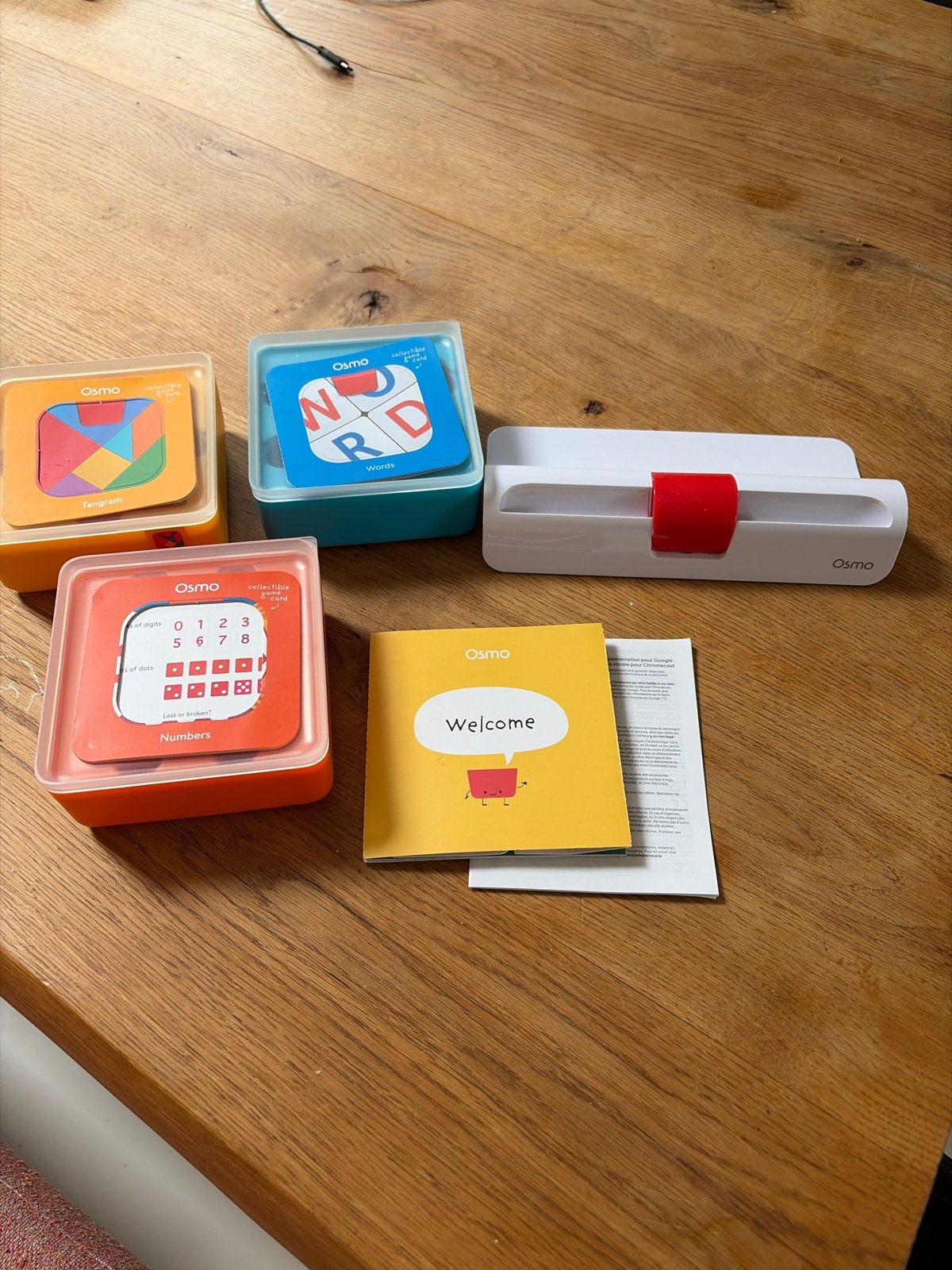 Osmo Starter Kit met Words, Numbers en Tangram, Ophalen of Verzenden, Zo goed als nieuw, Knutselen