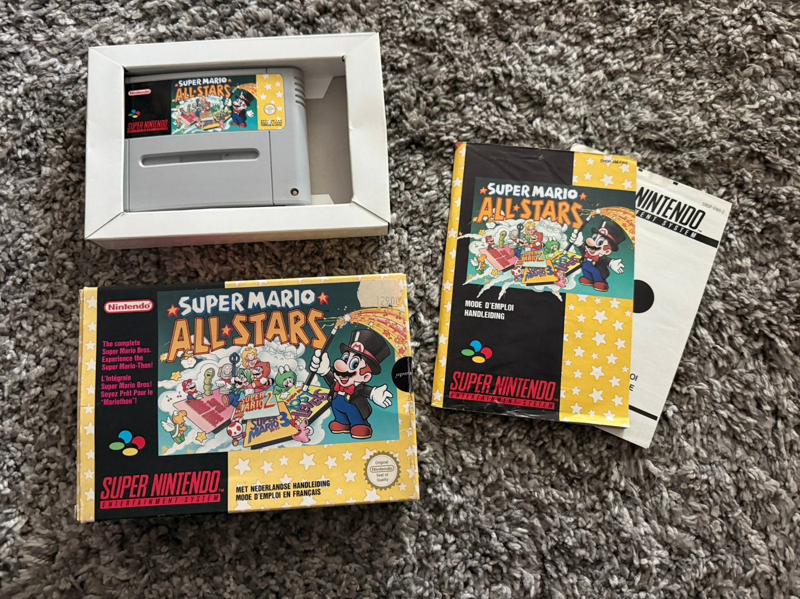 Super mario all stars snes compleet, 2 spelers, Zo goed als nieuw, Vanaf 3 jaar, Ophalen
