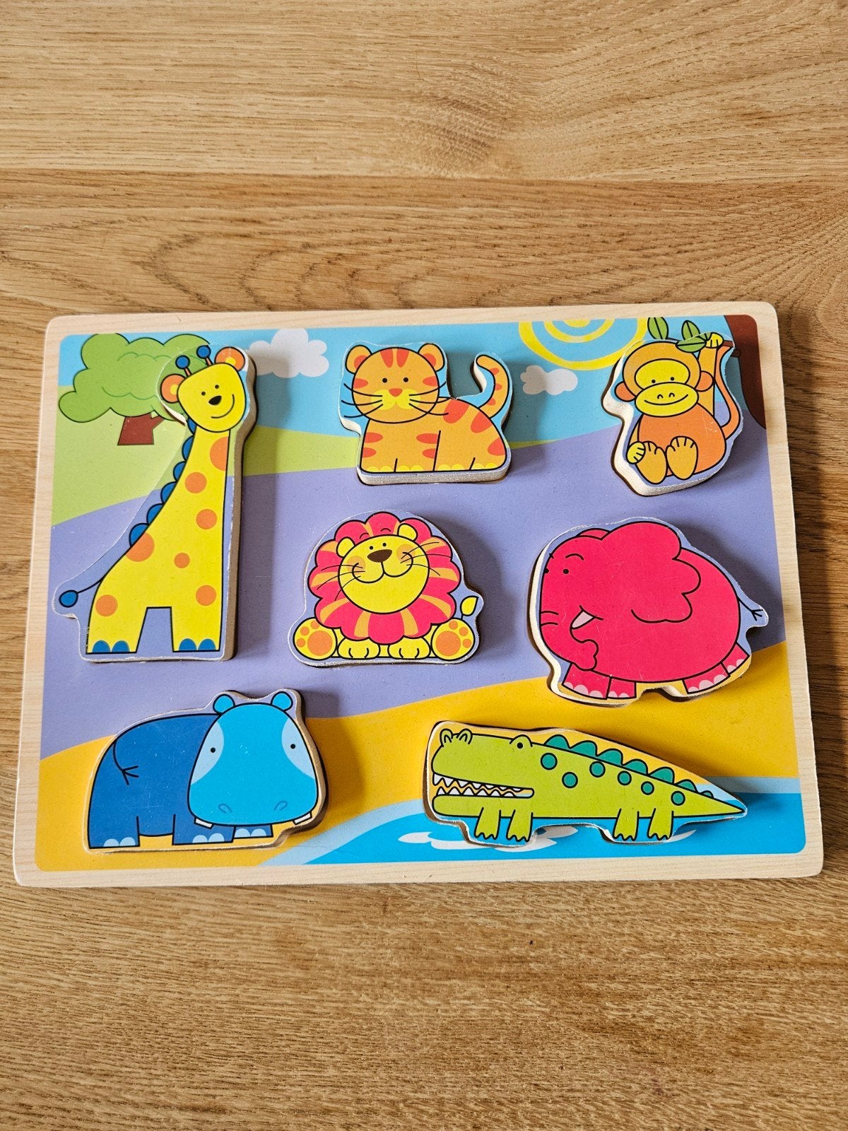 Houten puzzels, Ophalen of Verzenden, Minder dan 10 stukjes, Gebruikt, 6 maanden tot 2 jaar