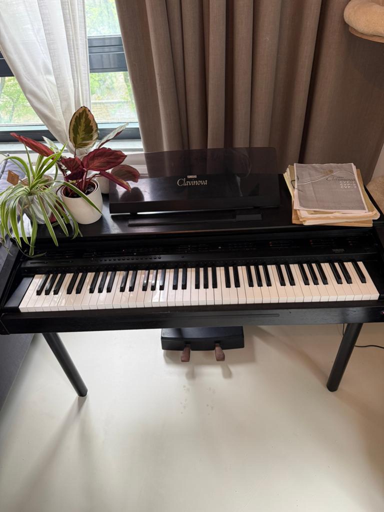 Yamaha Clavinova CVP-7 1985, Ophalen, Gebruikt, Zwart
